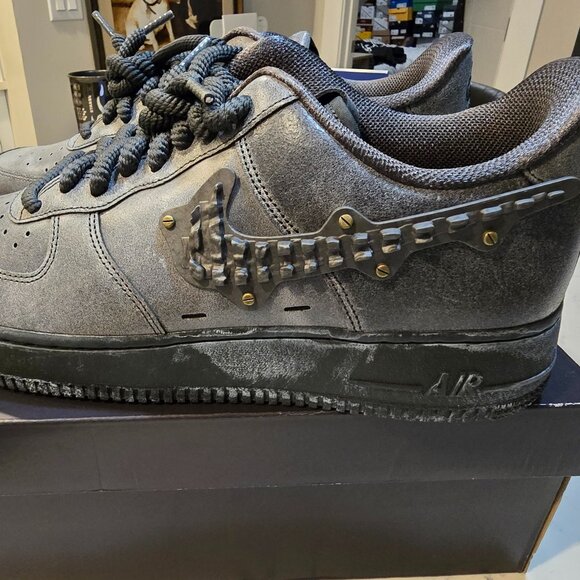 Nike Air Force 1 Low '07 LV8 Metal Work Anthracite Men's Size 12 1H4965-254 NEW - Picture 1 of 15